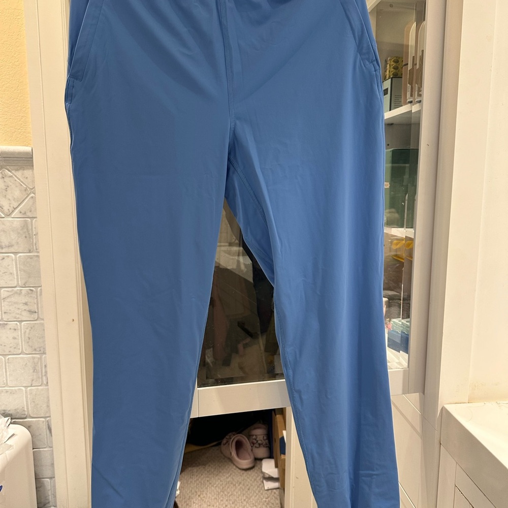 Women's Blue Athletic Pants - Picture 7 of 8
